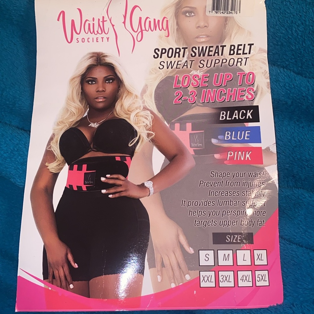 NWT WAIST GANG SOCIETY SPORT SWEAT BELT WAIST TRAINER